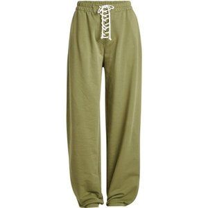 NWT Puma Fenty By Rihanna Green Super Fly Lace Up Sweatpants, Size XS